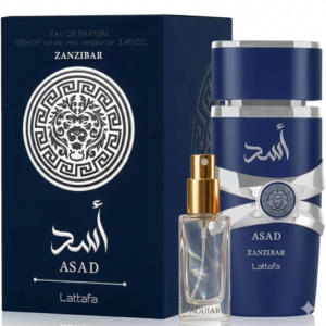 PERFUME ASAD ZANZIBAR - LATTAFA - MASCULINO | DECANT 5 ML | EAU DE PARFUM