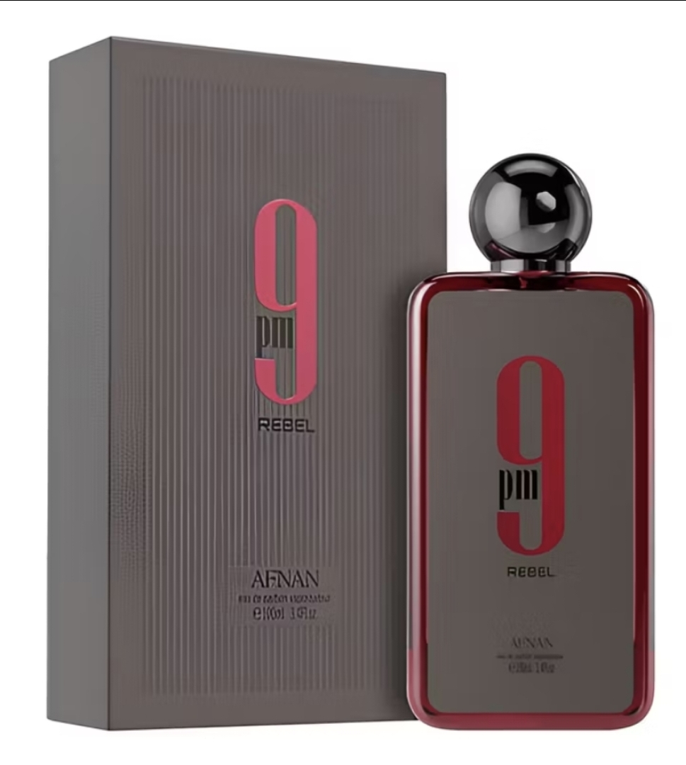 PERFUME 9 PM REBEL AFNAN MASCULINO | 100ML | EAU DE PARFUM